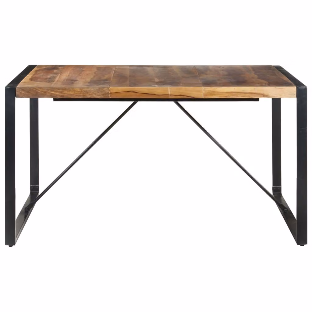 Tavolo da Pranzo 140x140x75 cm in Legno Massello