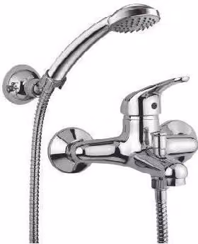 Miscelatore per vasca con duplex e doccino cromato Paffoni serie PEGASO