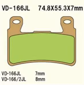 Vesrah Vd-166Jl Pastiglie Freno