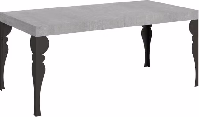 Tavolo allungabile moderno Itamoby in finitura opaca con struttura in metallo, L: 90 cm, P: 260 cm, H: 77 cm