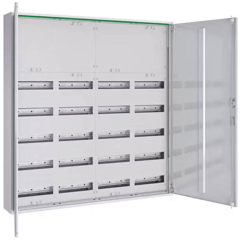 Quadro di distribuzione ABN AP T: 160 mm con porta cieca 240TE-REG / morsetti 96TE a 4 file ABNRM407K02