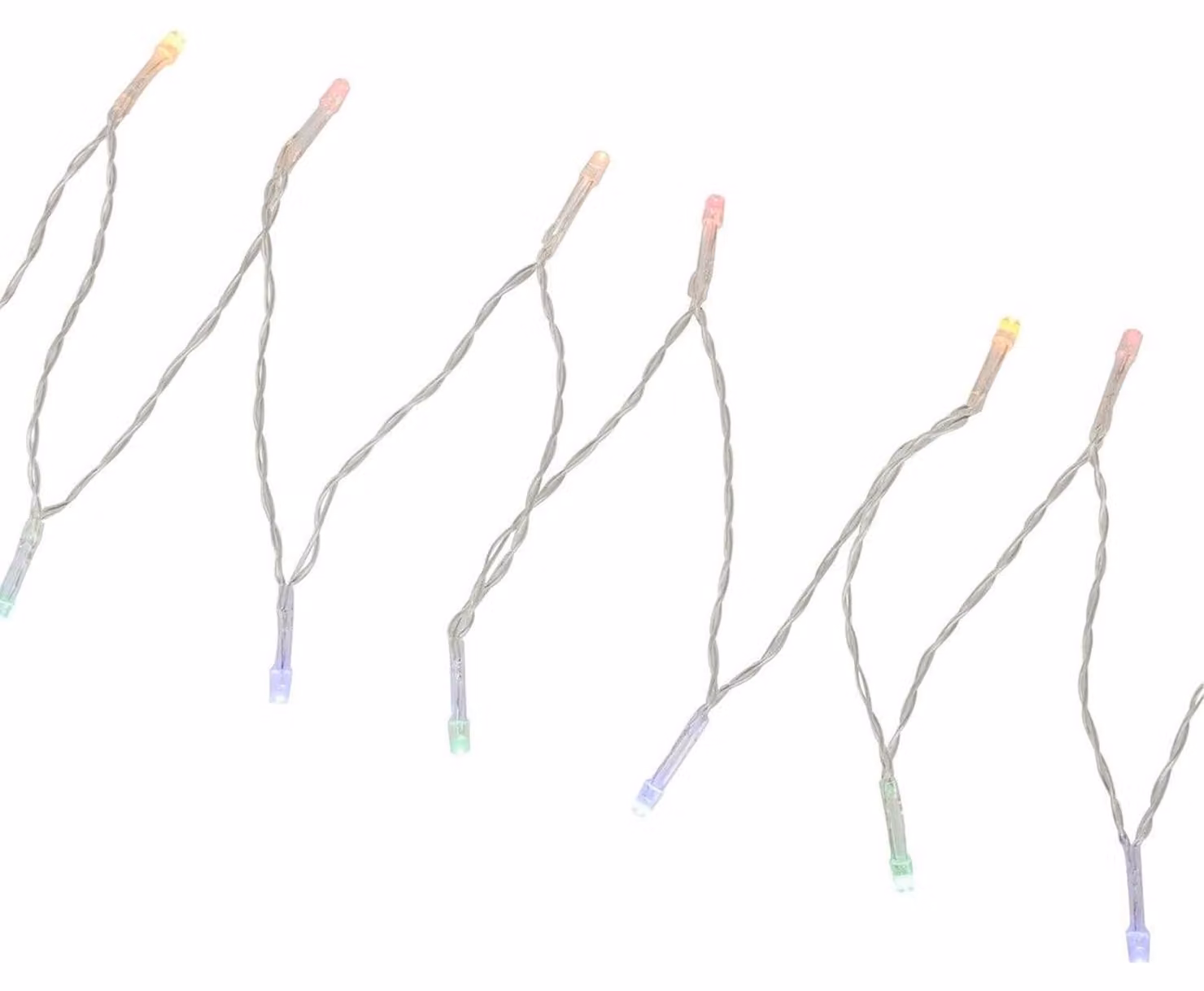 Catena luminosa a LED, multicolore, argento, 3,2 metri, grado di protezione IP20, 1759 LED