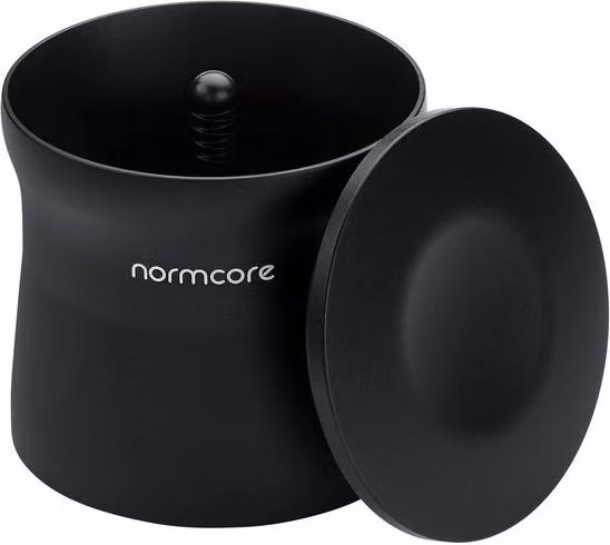 Doseerbeker magnetico Delonghi in alluminio nero matte per macchina espresso, compatibile con portafiltro 51 mm Dedica e La Specialista