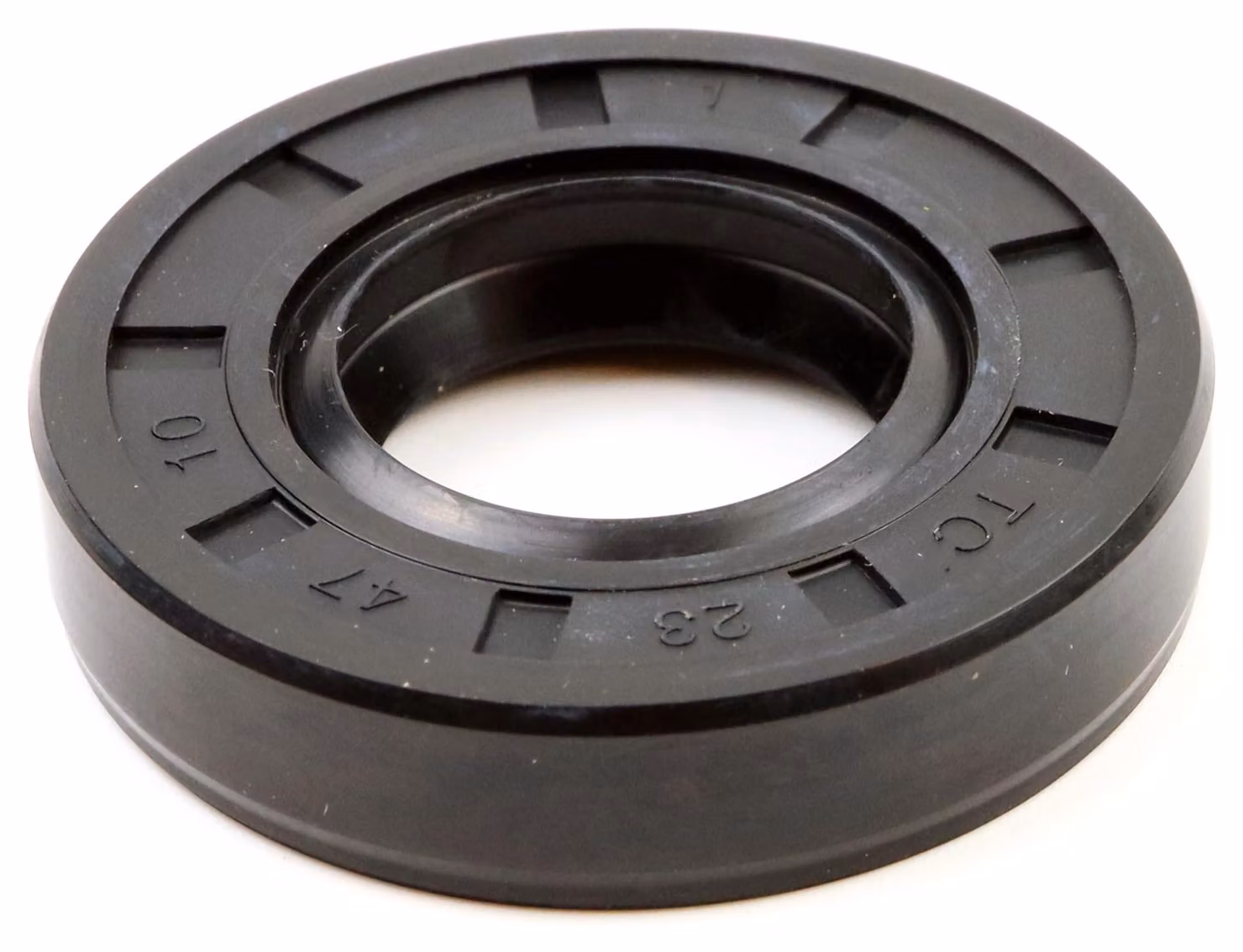 Guarnizione radiale per albero, dimensioni 23x47x10 mm, materiale NBR70, conforme alla norma DIN 3760