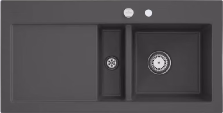 Lavello da cucina Villeroy&Boch, lavello da cucina Subway 60 Graphite 1000x510mm, larghezza base 60cm