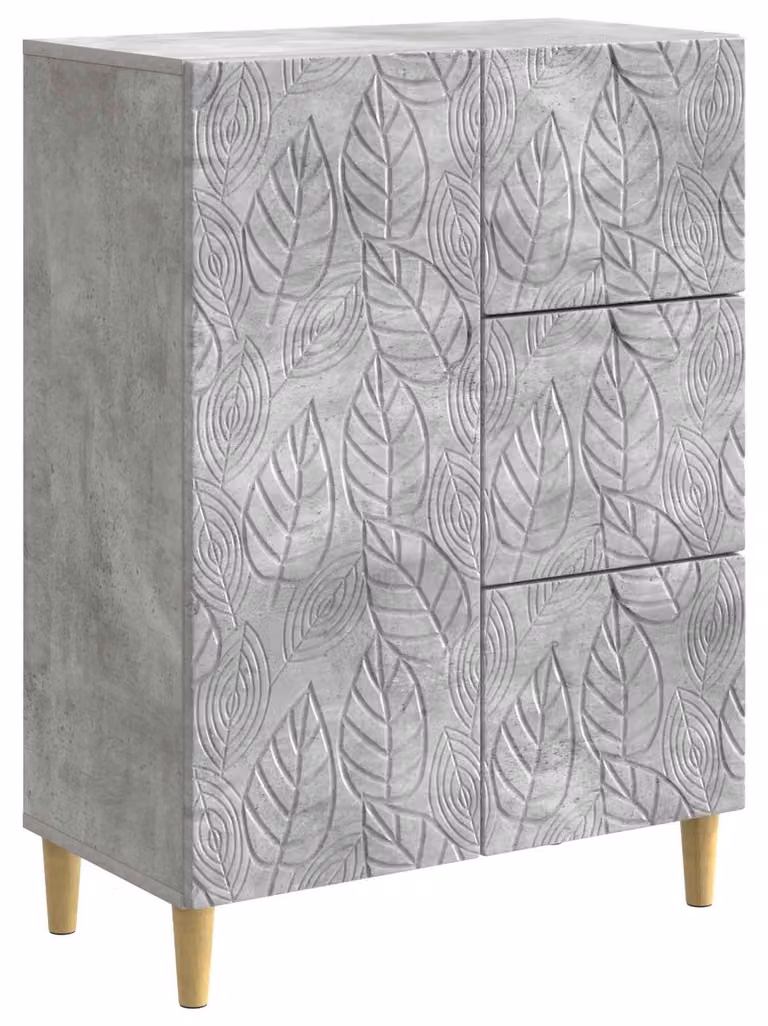 Credenza Grigio Cemento 66 x 34,5 x 90 cm Legno ingegnerizzato