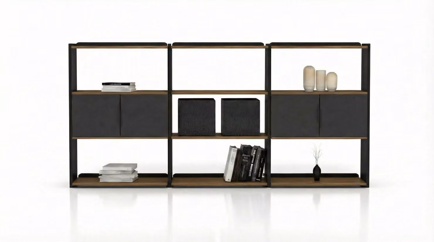 Libreria esclusiva, design moderno, mobili per ufficio, sistema di archiviazione