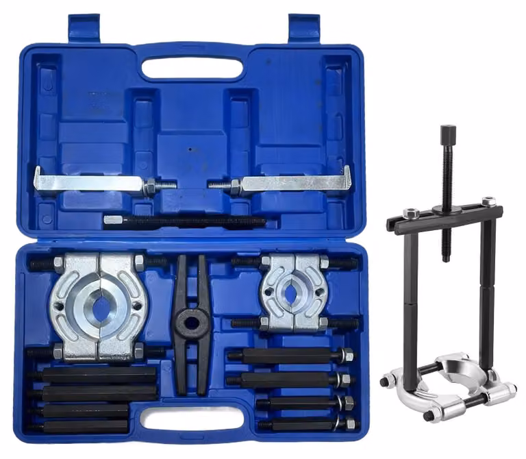 Kit di smontaggio per cuscinetti a sfere, completo di borsa per il trasporto