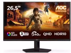 Monitor AOC Q27G41ZDF da 26,5 pollici OLED QHD 2K 240Hz Nero