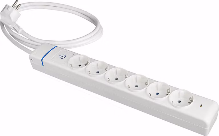 Ciabatta elettrica con 6 prese e interruttore Solera 61ils 250 V 16 A (1,5 m)
