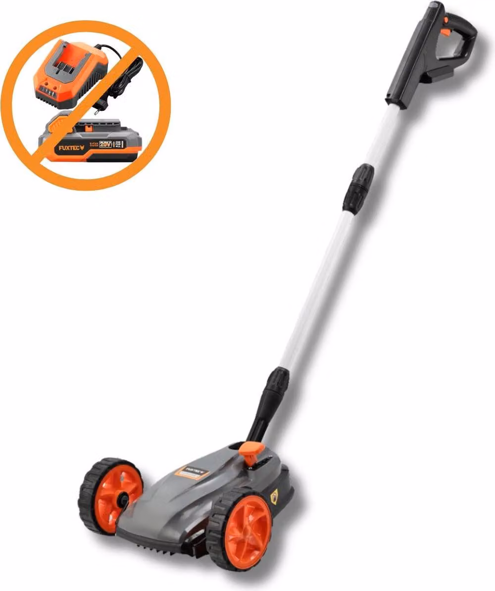 FUXTEC FX-E1RMEH20-SOLO Tagliaerba a Batteria 20V  Tosaerba Compatto a Una Mano Mulching Senza Batterie, Larghezza 22cm, Altezza Regolabile, 300W