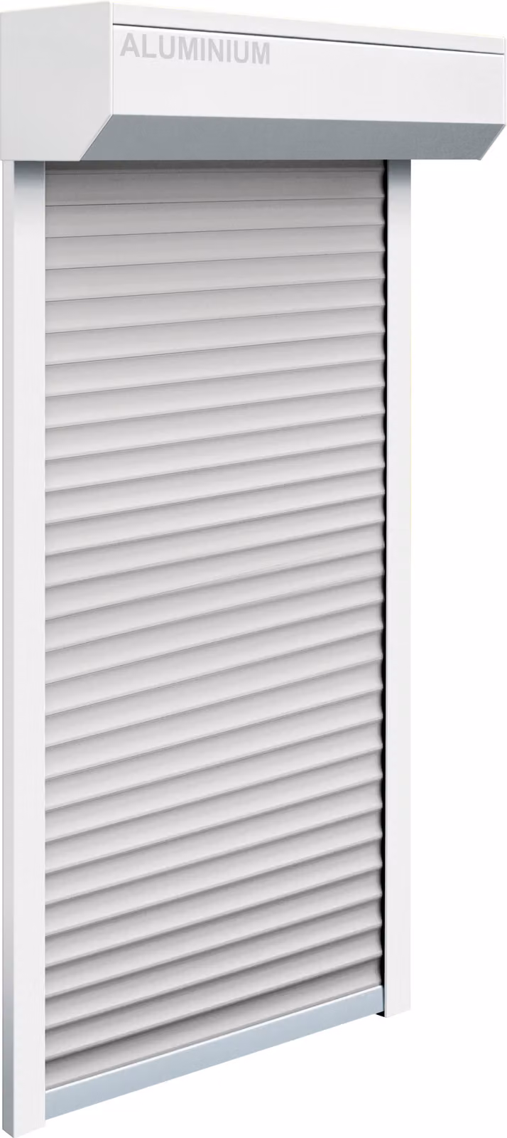 Finestra Schellenberg con tapparella frontale, 130 x 140 cm, bianco/grigio, 20082