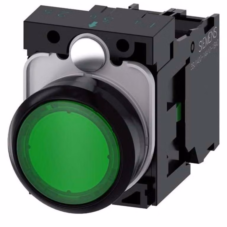 Siemens Anello frontale del pulsante in plastica, attuatore piatto verde SIRIUS ACT 3SU1102-0AB40-1BA0 1 pz