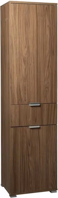 Armadio 2 Ante 1 Cassetto 45x38x174 h cm in Truciolare bilaminato Marrone