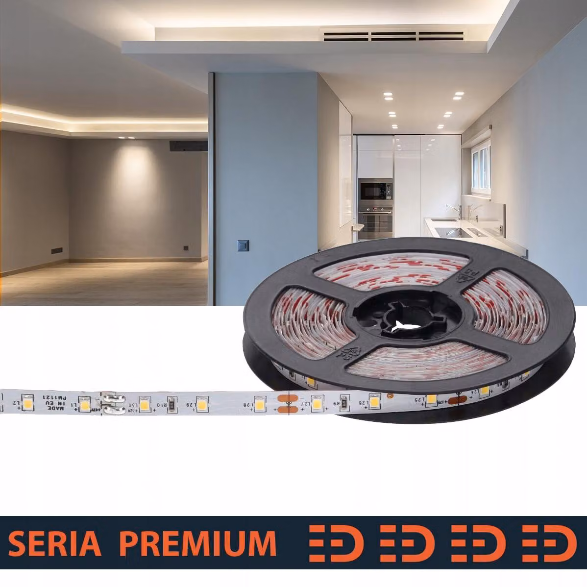 Striscia LED Prescot, luce bianca neutra, 12V, 60 LED al metro, 5 metri
