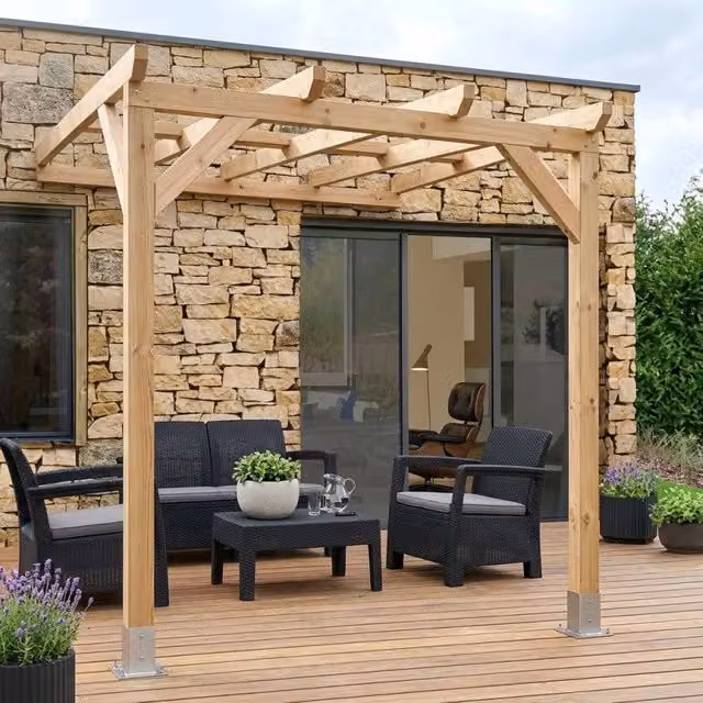 Tetto Couv'Terrasse in legno 3x2m – senza tetto