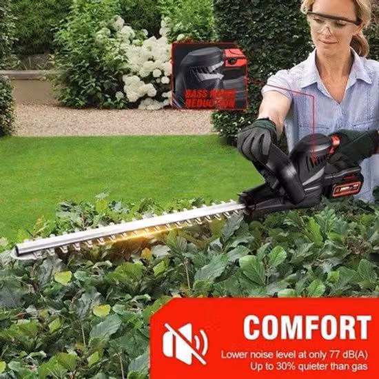 Potatore elettrico per siepi, 2000W - Motore brushless - Senza filo - Attrezzo per il giardino
