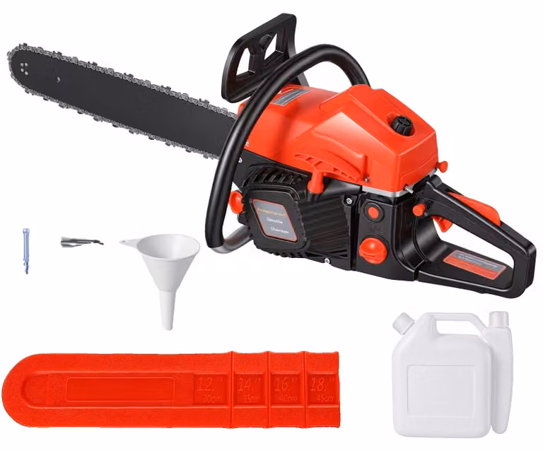 Troncatrice a catena, lama da 20 pollici, motore da 9800W, colore rosso
