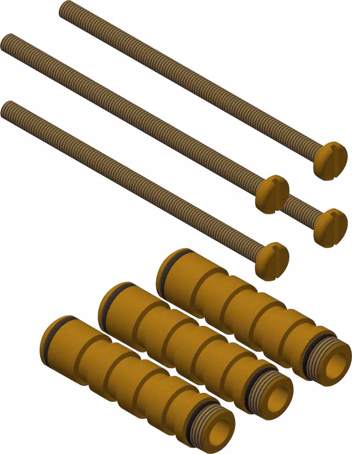Set di prolunghe KWC AR, F3, braccio doccia idr. con miscelatore, 30 mm Miscelatore, 30 mm
