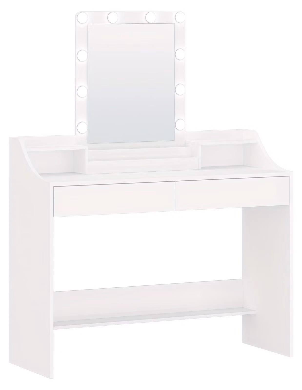 Tavolino da trucco - Specchiera da trucco - Tavolino per il trucco - Specchiera da bagno - Comodino con specchio - Con illuminazione LED regolabile