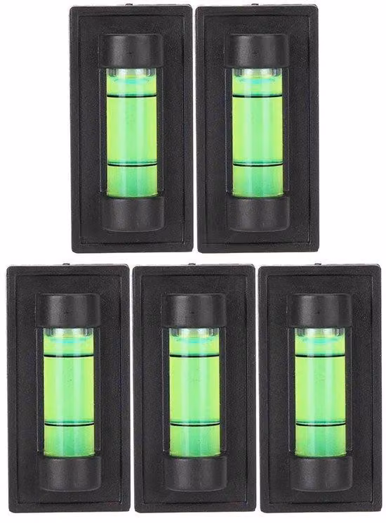 Livella a bolla miniaturizzata - Plastica - Livellamento preciso - Morsetto magnetico - Resistente agli urti - 4,8 x 1,5 x 2,5 cm - Livella
