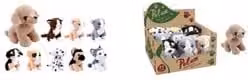 Peluche di cane o gatto assortito PELUX multicolore, Altezza: 18 cm