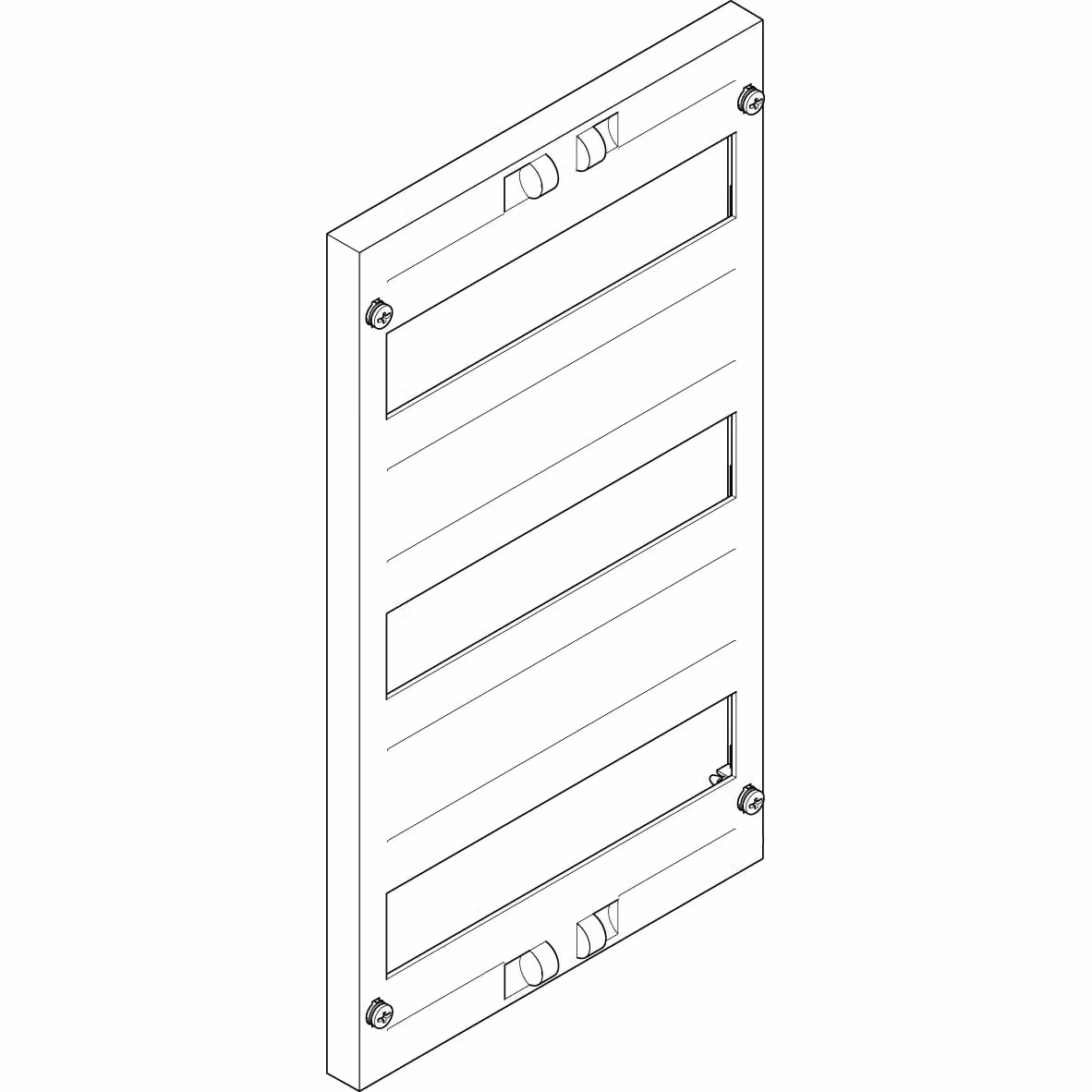 Piastra di copertura ABN 250x450 mm 1FB/3RE aperta, distanza tra le file 150 mm (10 pezzi) FAO13N10