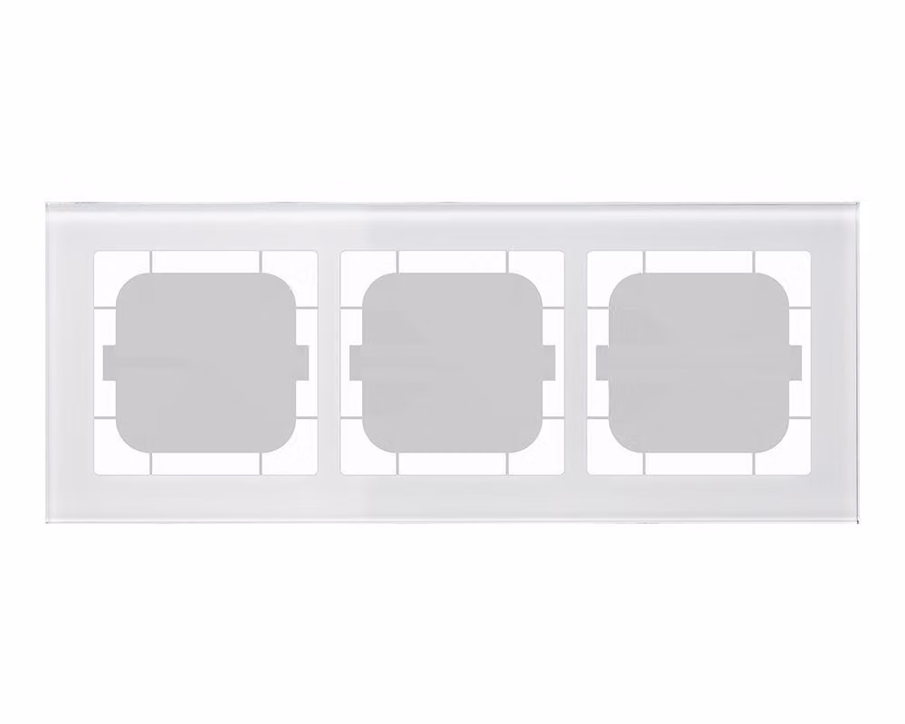 MDT technologies Cornice in vetro a 3 ingressi per programmi da 63 mm BE-GTR363W.01 (BE-GTR363W.01)