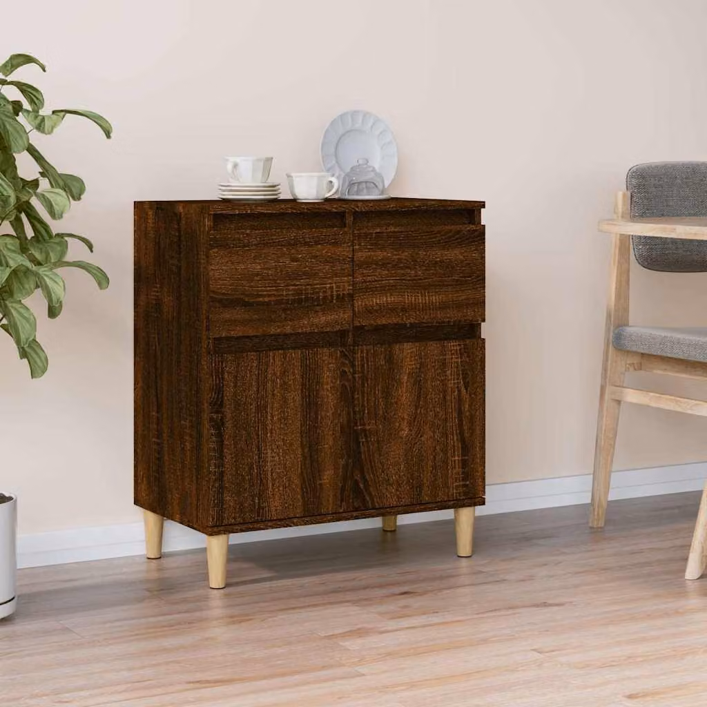 Credenza mid-century vidaXL in legno marrone L: 60 cm, P: 35 cm, H: 70 cm