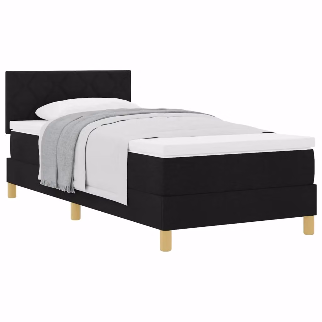 Letto ibrido con cuscino vidaXL in tessuto nero L: 100 cm, P: 200 cm, H: 88 cm – 2