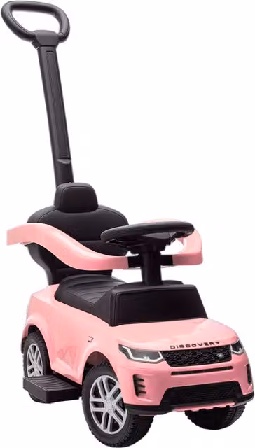 Macchina Cavalcabile AIYAPLAY Licenza Land Rover con Maniglia e Barriera, Rosa, L/P/H: 84 x 40 x 94.5 cm