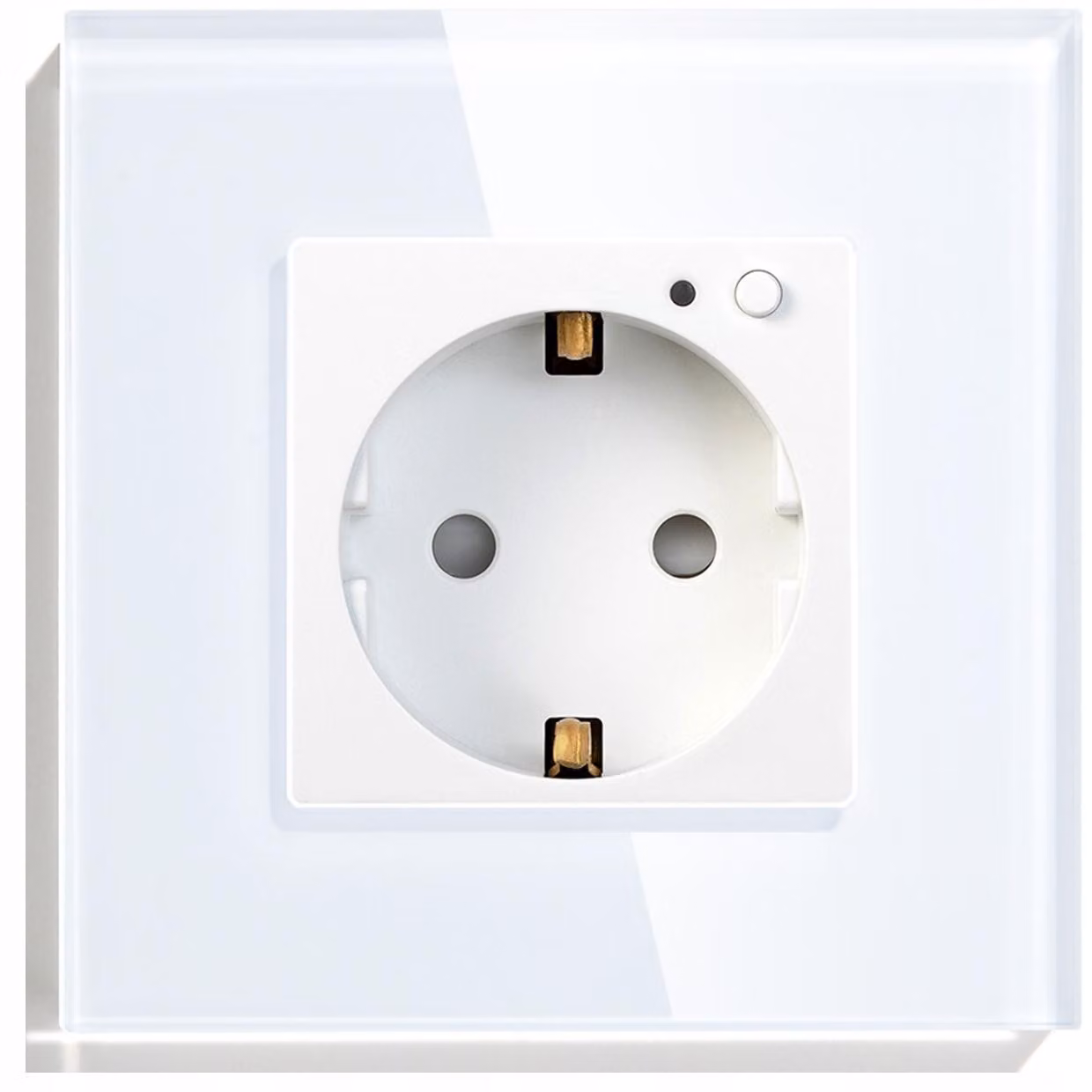 TUYA Presa intelligente ZigBee + cornice in vetro RTX bianco
