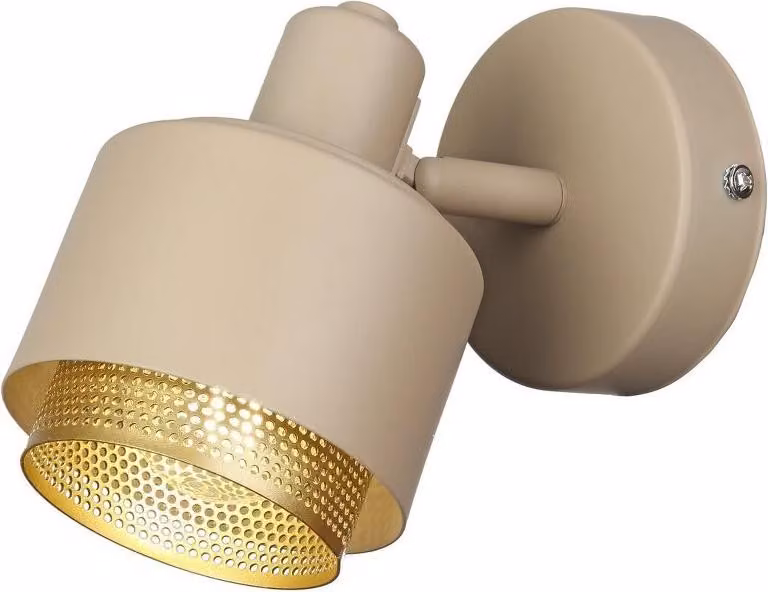 Rabalux 3547 Faretto da soffitto 1 punto Fedora, E14, marrone-oro, moderno, 15 cm