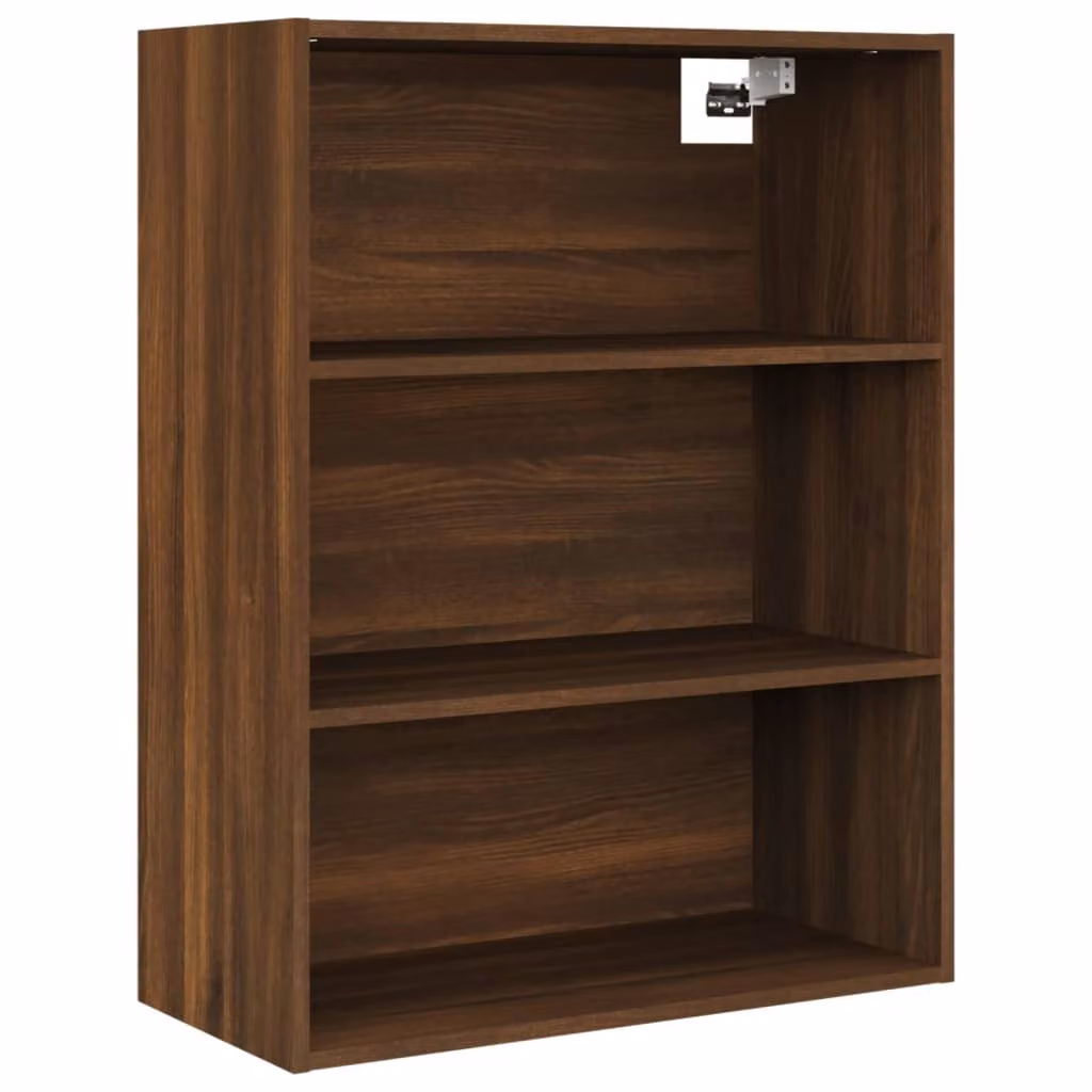 Armadietto Pensile a Parete Rovere Marrone 69,5x32,5x90 cm