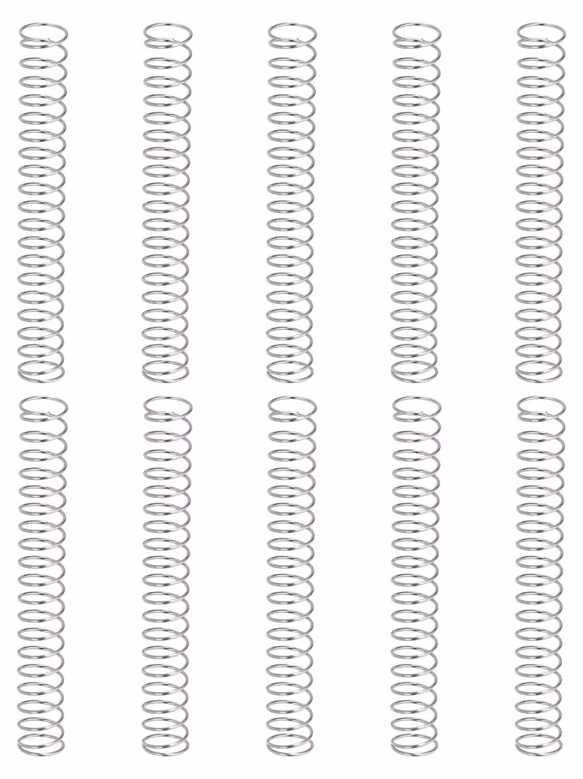 Molle a compression, 10 pezzi, dimensioni 0,2 x 3,5 x 15 mm, acciaio inossidabile 304