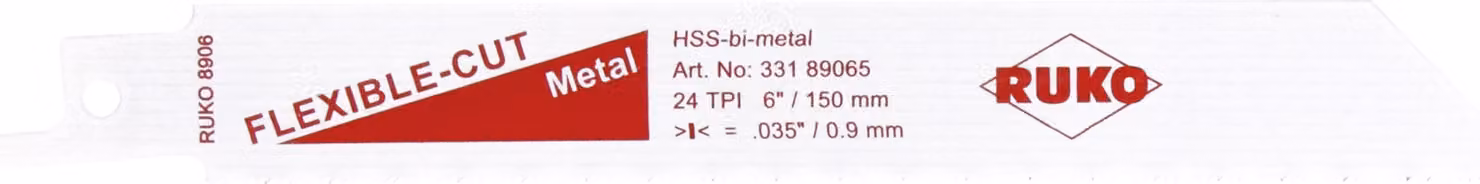 Lame per seghe alternative RUKO 8906 HSS bimetalliche
