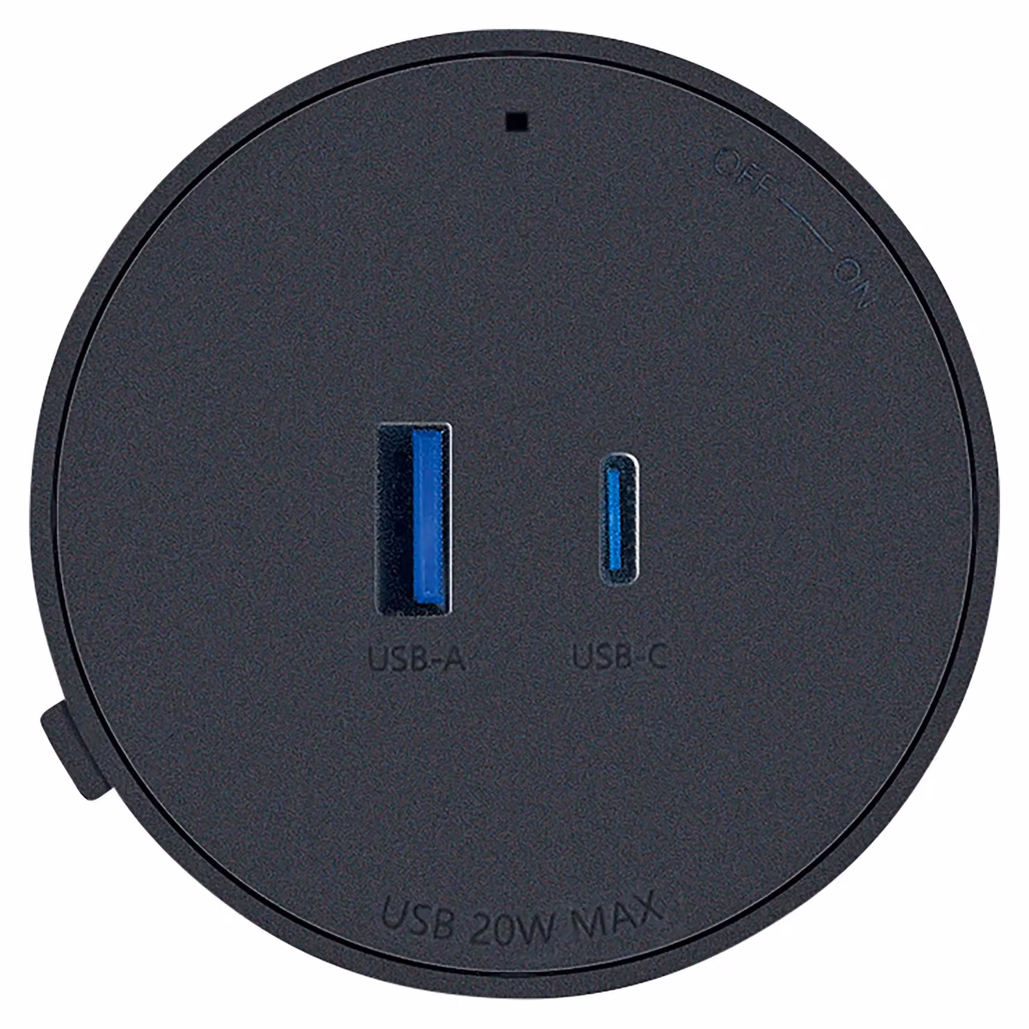 Adattatore di presa Schwaiger per power rail modulare 1x USB-C + A max. 20W nero