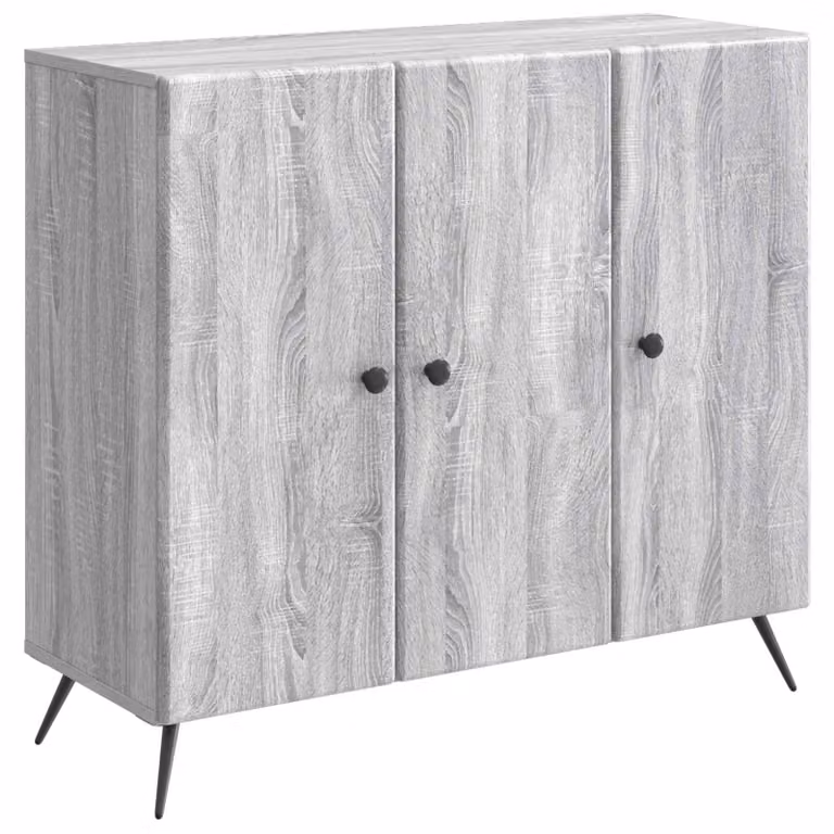 Credenza Grigio Sonoma 89 x 34,5 x 80 cm Legno ingegnerizzato