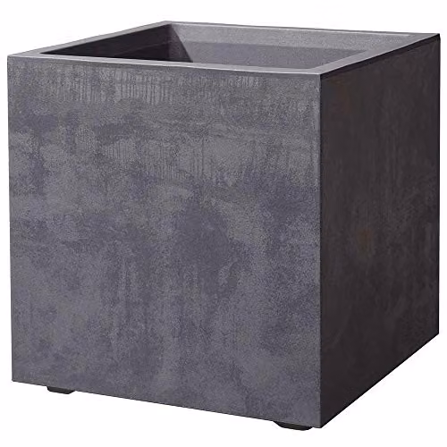 Deroma Vaso a cubo da 39cm colore antracite