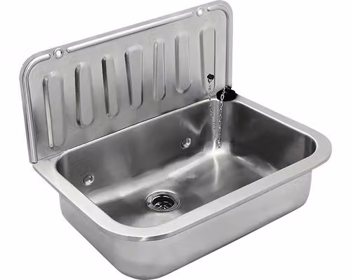Beccuccio in acciaio inox con valvola 49,5 cm