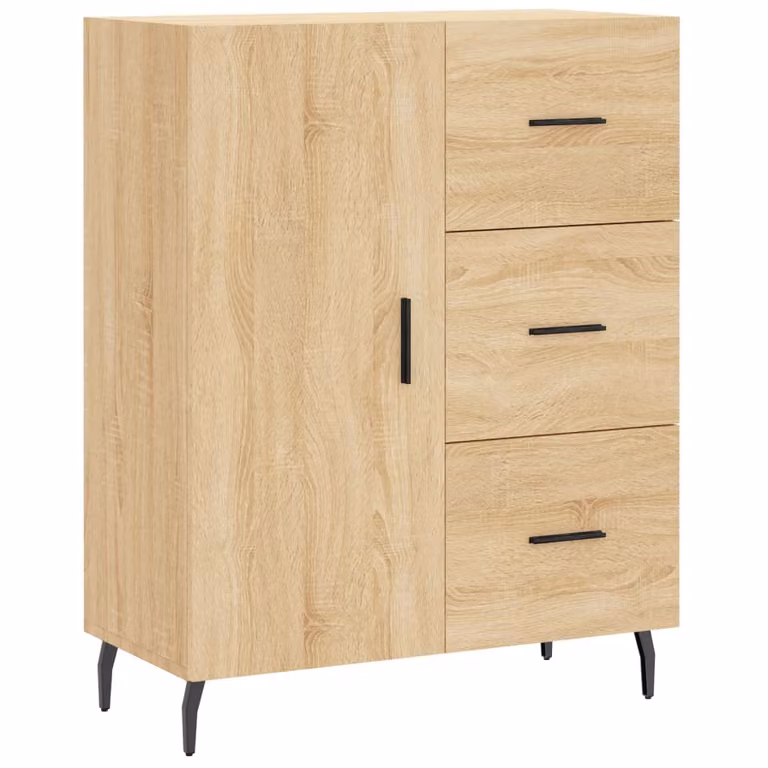 Credenza Rovere Sonoma 69,5x34x90 cm in Legno Multistrato