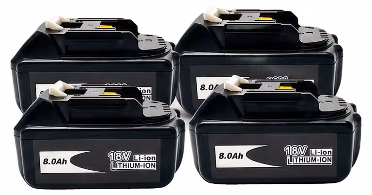 Trapano avvitatore a percussione e avvitatore elettrico, coppia elevata, batteria agli ioni di litio, confezione da 4 pezzi, 18V