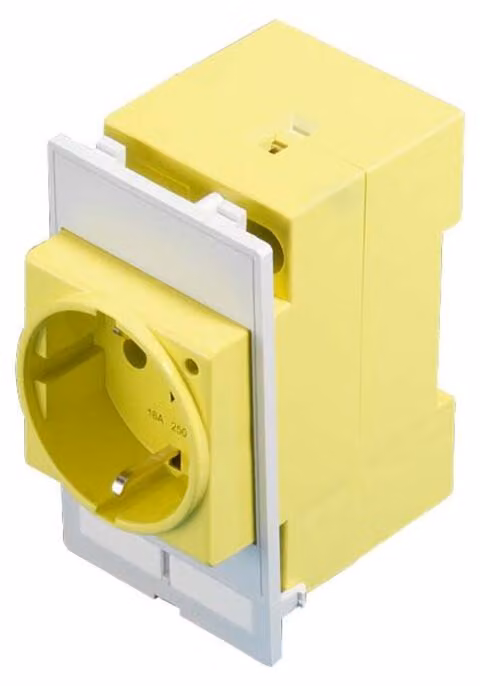 Rittal Steckdosen-Module, DE, Einbau vor Hauptschalter für