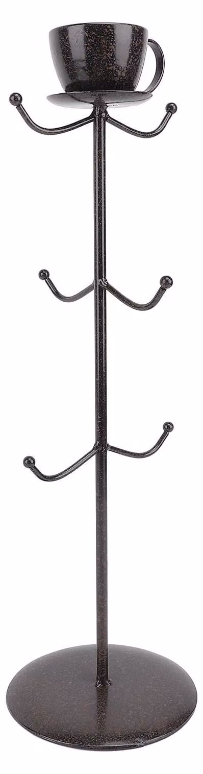 Portabicchieri albero piano di lavoro scaffale per tazze da caffè supporto in metallo con base cucina organizer per la casa