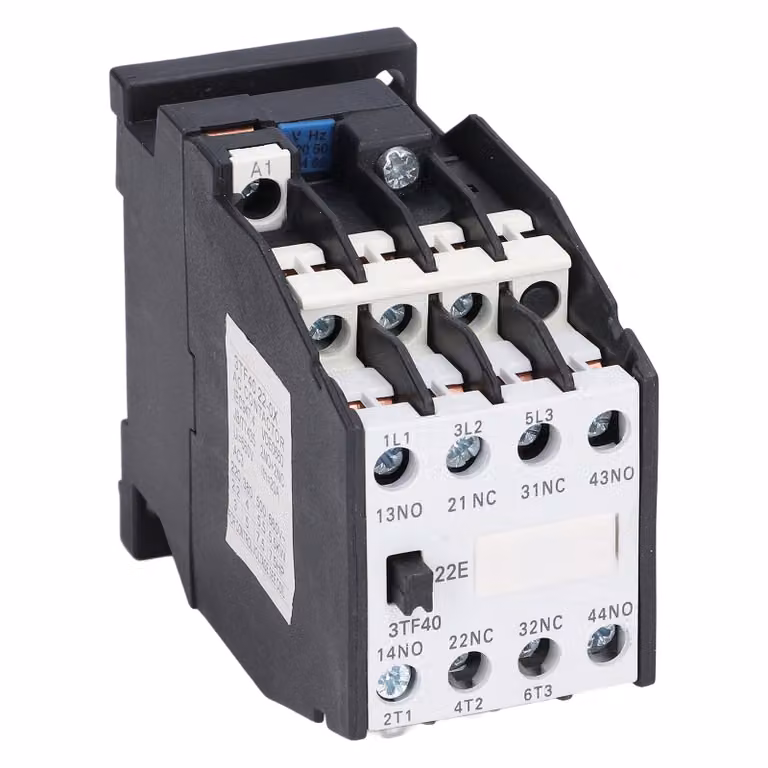 Controllo contattore corrente alternata 220 V 50 Hz 9 A 2 contatti di apertura + 2 contatti di chiusura Accessori per guida DIN per controllo automatico