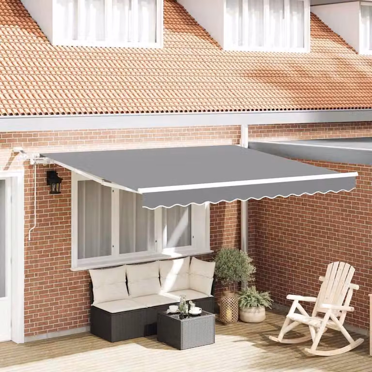 Maison Exclusive - Struttura elettrica per tenda da sole con LED e sensore, dimensioni 3,5 x 2,5 metri