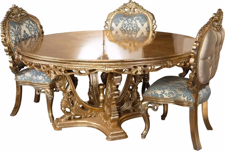Tavolo da pranzo classico dal design elegante per sale da pranzo di classe