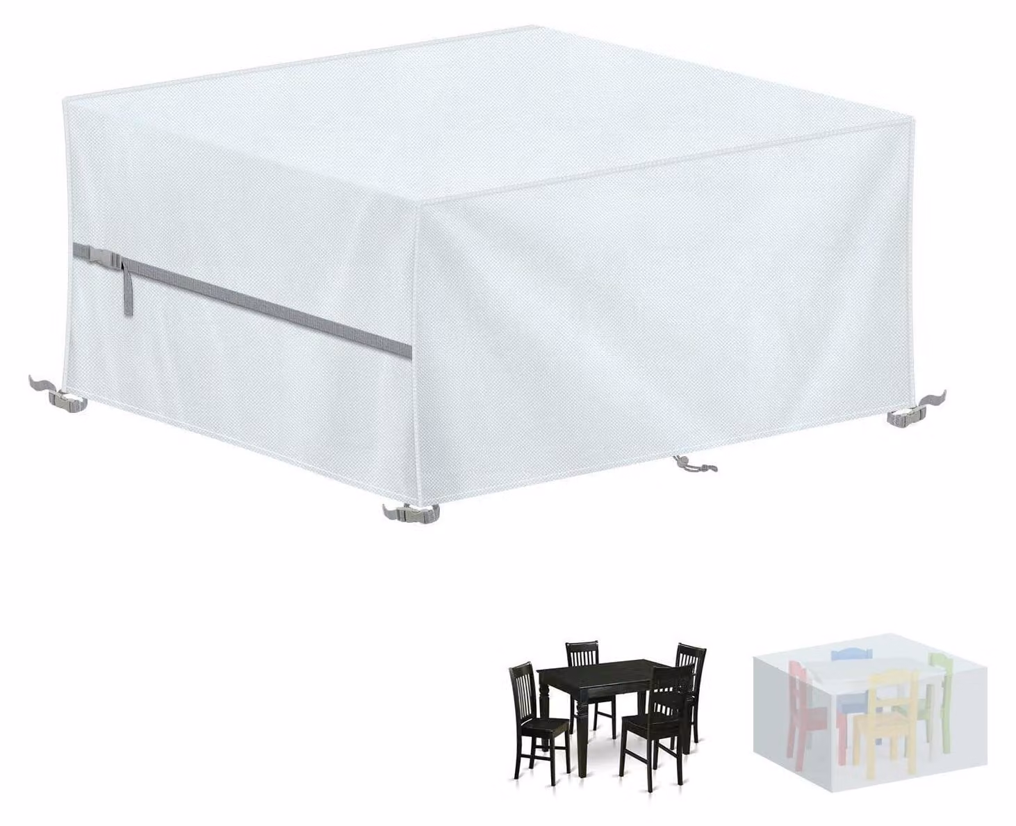 Copertura protettiva per mobili da giardino, dimensioni 130x100x75 cm, impermeabile, realizzata in tessuto Oxford 420D, resistente al vento e con protezione UV