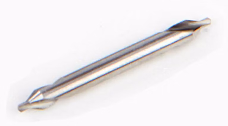 Punta di centraggio, utensili per svasatura conica per tornio, in acciaio HSS, misura 2mm
