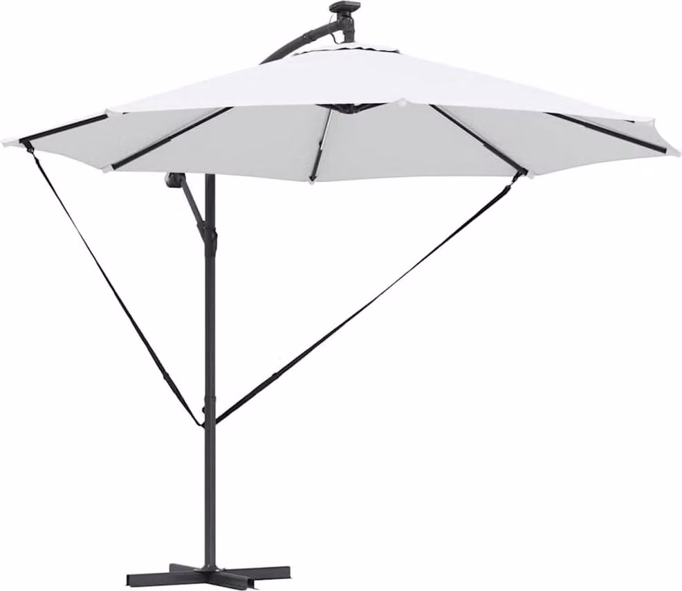 Ombrellone Sabbia 294 x 294 x 248 cm Poliestere e Alluminio
